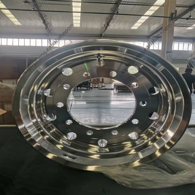 22x8.25 鮮やかな仕上げ アルコア アルミニウム トラック車輪のためのカスタマイズされた鍛造輪輪